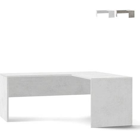 Scrivania angolare ad angolo destro h76 l180 p169 cm colore bianco ossido 6301k sarmog - Sarmog (1/4)