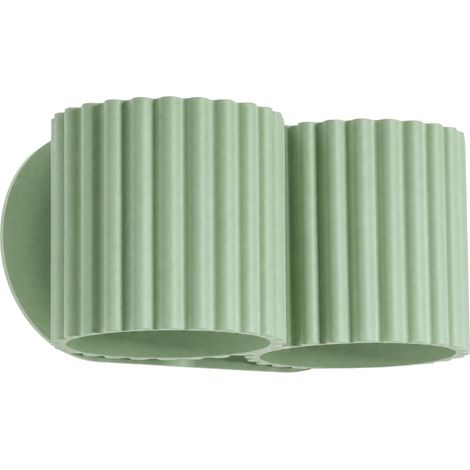 Apliques de pared Aura salvia aluminio 2xG9 21cm Sollux (1/5)