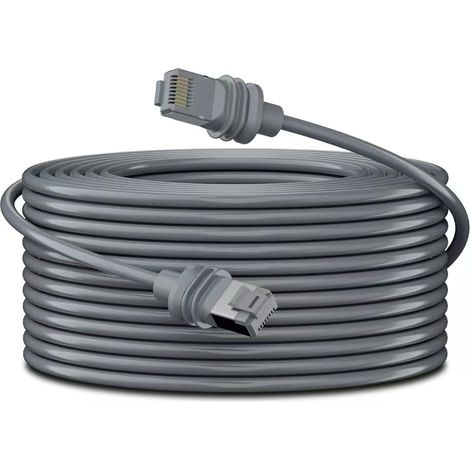 Elfcam - 20m Câble Starlink Gen 3, Câble Ethernet Cat6 26AWG pour Convient aux Installations Extérieur et Intérieur, Rallonge de Câble Starlink Gen 3/Mini, 20 Mètres