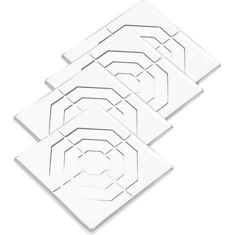 Set mit 4 transparenten Silikon-Möbelgleitern (8 cm), selbstklebend, kratzfest, für Tische und Stühle, vibrationsdämpfend, für Innenmöbel (1/5)