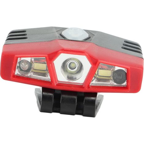 Lampe Frontale LED COB, Projecteur à Double Source de Lumière, Phare Rechargeable avec Charge Rapide USB, pour la Randonnée en Plein Air, le Camping, la Course à Pied, la Pêche (GREY)
