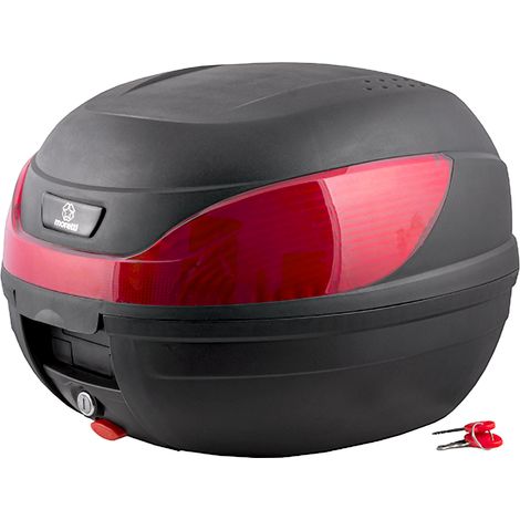 Baule Moretti MR-866, 32 l, nero, catarifrangente rosso (1/5)