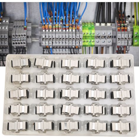 SC-SC-Simplexkoppler in Telekommunikationsqualität, SC-SC/Metallflansch-Glasfaseradapter (1/5)