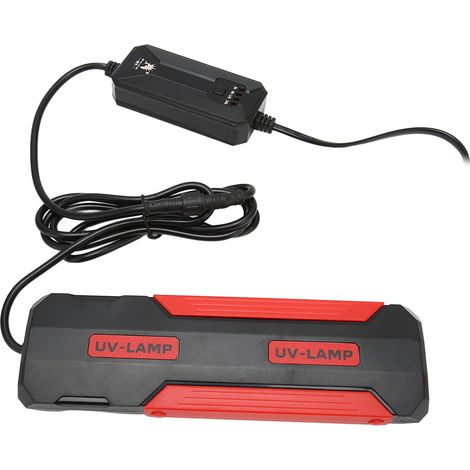 Lampe UV 9 W pour aquarium, dos détachable, stérilisation à 180°, minuterie intelligente, prise UE 220 V (1/5)