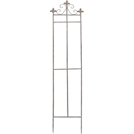 Treillage jardin fer Fleur de Lys 28x128cm