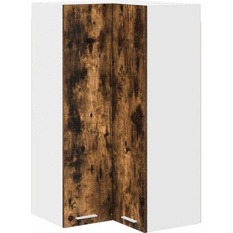 Maison Exclusive - Armadio pensile Rovere Affumicato e Bianco 57 x 57 x 100 cm