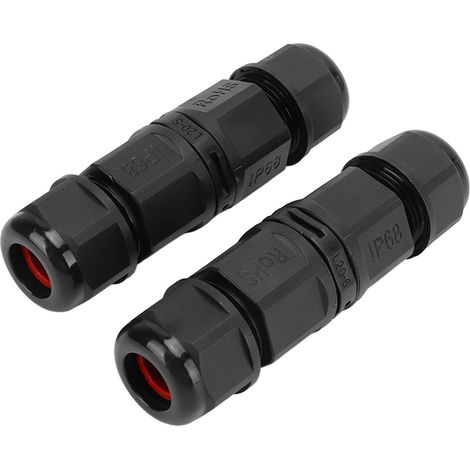 Lot de 2 connecteurs étanches pour l'aviation, 5 ou 6 broches, 380 V, IP68, pour rallonges électriques et équipements industriels. (1/5)