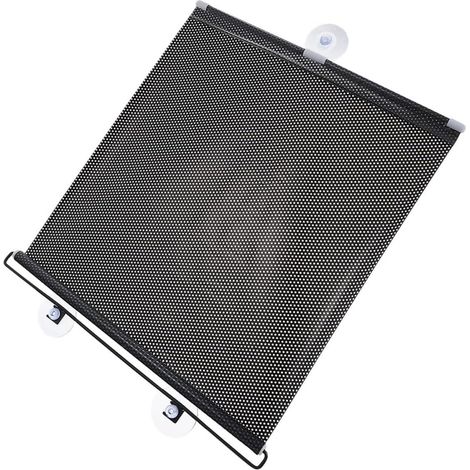Enrouleur Occultant Noir 58x125 Cm Ventouse, Pare-Soleil Résistant UV Cuisine et Balcon, Rideau D'intimité sans Perçage en PVC Solide, Installation Facile et Ajustable (1/5)