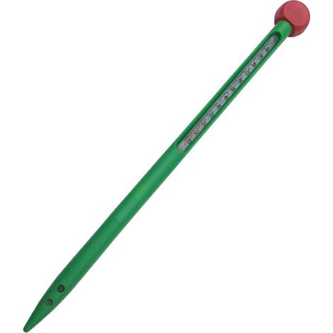 Thermomètre de sol pour jardinage, analogique, indicateur de température, sonde en acier inoxydable, cadran rond, pour terreau, potager, plantes d'extérieur, lecture facile, outil de mesure précis, ré (1/4)