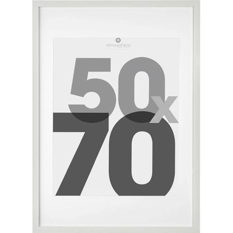 Portafoto in legno Eva bianco 50x70cm - Atmosphera créateur d'intérieur