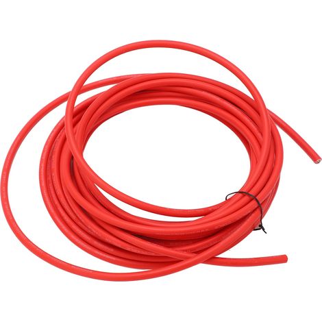 Solarverlängerungskabel, Solarmodulkabel, korrosionsbeständig, geringer Widerstand, energiesparend, verzinntes Kupfer, isolierter XLPE-Mantel für industrielle Anwendungen, rot, 10 mm², 10 m (1/5)