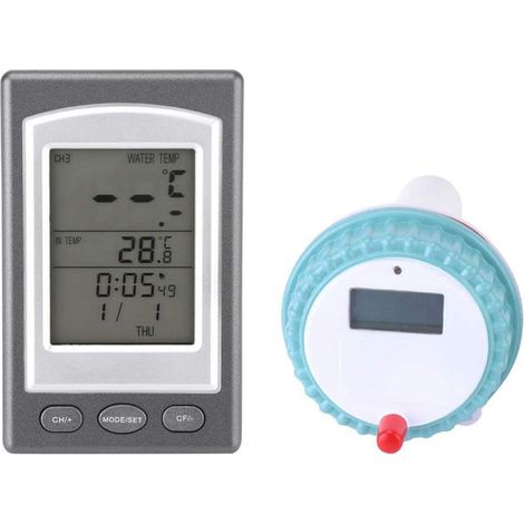 Thermomètre piscine numérique flottant sans fil – eau spa