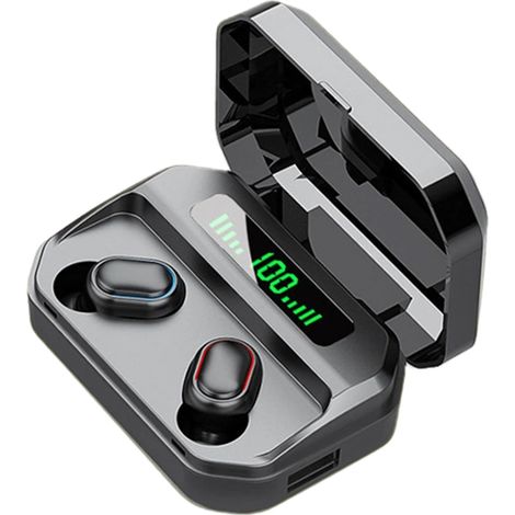 Talkie-walkie numérique double oreille pour le commerce électronique en mode privé avec fonction d'alimentation mobile et écouteurs Bluetooth 5.0 (1/5)