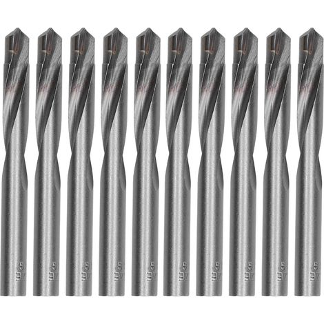10 forets hélicoïdaux en acier au tungstène, tige droite 11 mm, fraises de gravure et de fraisage pour CNC (1/5)