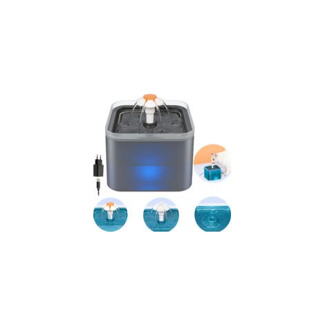 Fuente de agua para perros y gatos de 2 litros – Dispensador silencioso con filtro reemplazable – Materiales libres de BPA, fácil de limpiar.