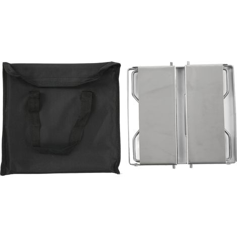 Mini Barbecue Grill, Grille De Camping Pliable en Acier Inoxydable De Qualité Alimentaire avec Pare-Vent pour Pique-Nique en Plein Air (1/5)