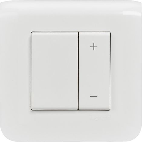 Legrand – Variateur de lumière complet 600W – Mode de pose électricité – Fixation griffes – Pour interrupteur Mosaic blanc