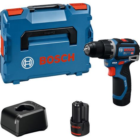 Perceuse-visseuse à percussion sans fil Bosch GSB 12V-32, 2 batteries de 2,0 Ah et chargeur dans une L-BOXX (1/5)