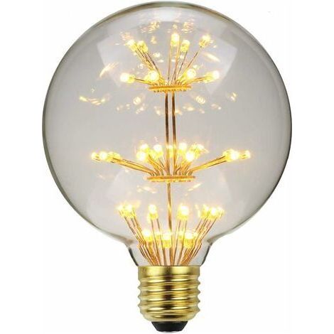 LaBlanc - Led Ampoule Vintage Ampoule RGB Feu D'artifice Edison Ampoule 3W 220/240V E27 Ampoule Décorative (G95) [Classe énergétique G] (1/5)