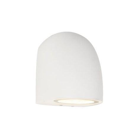 Mantra Aplique de exterior semicircular multiposición blanco BALDY, GU10 IP65 (1/2)