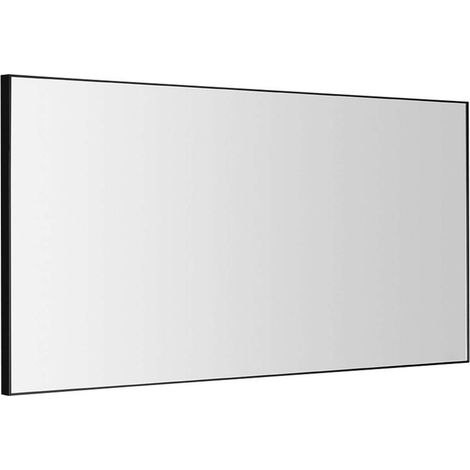 Sapho Specchi - Specchio Arowana in cornice, 1200x600 mm, nero opaco AWB1260 (1/5)