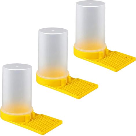 Bienentränke – 3-teilig – ABS-Kunststoff – Automatischer Wasserfluss – Imkereibedarf – 15,2 x 13,2 x 8,5 cm (1/5)