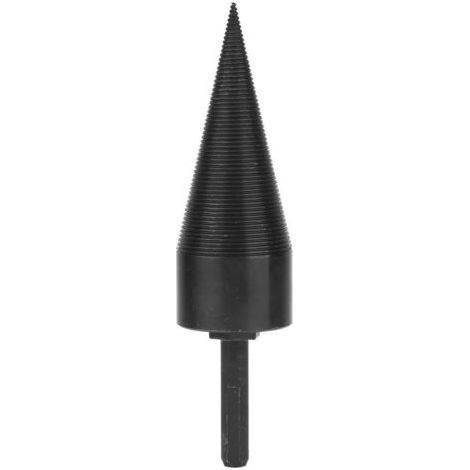 Splitter de Bois de Chauffage, Tige Hexagonale Noire Fendeuse de Bois de Chauffage Fendeuse de Bûches Électrique (42MM)