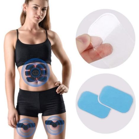 Lot de 30 patchs de gel de remplacement pour électro-stimulateur Abdominal Musculaire de Machine de Formateur ABS EMS (1/4)
