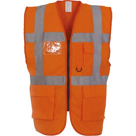 Gilet multifunzione Yoko ad alta visibilità Arancione S