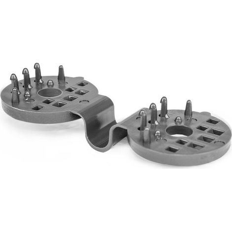 Schattierungsnetz-Clips, Bungee Cord Clips, graues Modell, Packung of 10 Stück, ideal zur Befestigung von Netzen im Garten, hohe Qualität und professionelle Stärke.
