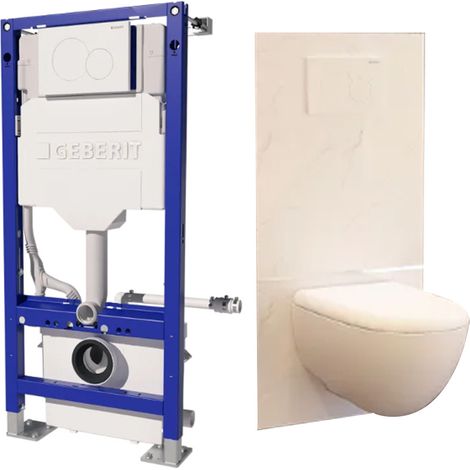 Saniwall Up Style Evo habillage Marbre de Carrare avec bâti support - SFA
