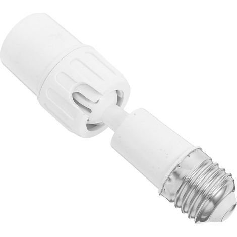 Adaptateur D'extension de Douille E27 en Plastique Blanc Angle Réglable et Installation Facile pour Lampe LED et Éclairage Intérieur Plusieurs styles (1/5)