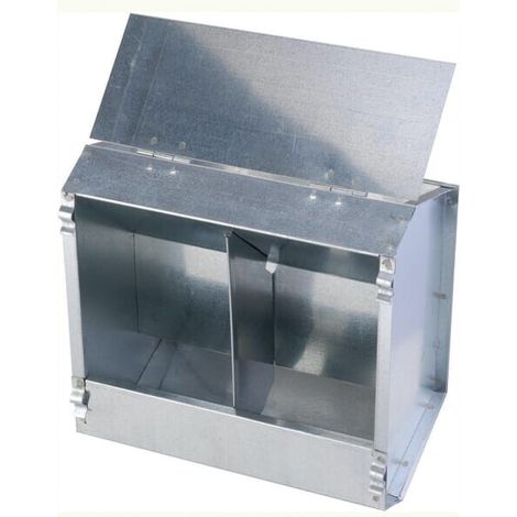 Comedero doble para conejos'galvanizado RIVER 740134A