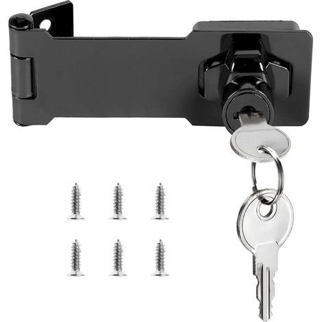Abschließbare Überfalle 61mm mit Schlüssel, Rostfreier Stahl, Torriegel für Schrank & Tür