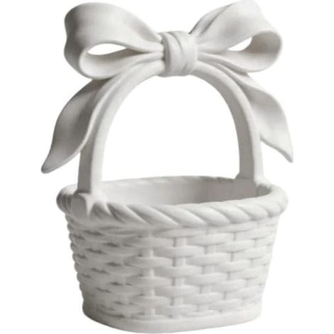 Petit espace de rangementMini panier de rangement tressé, accessoire de décoration de bureau mignon, blanc (1/5)