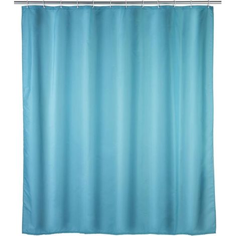 Bardusch-Rideau de douche anti-moisissure bleu clair antibactérien, lavable Bleu - Bleu clair (1/5)
