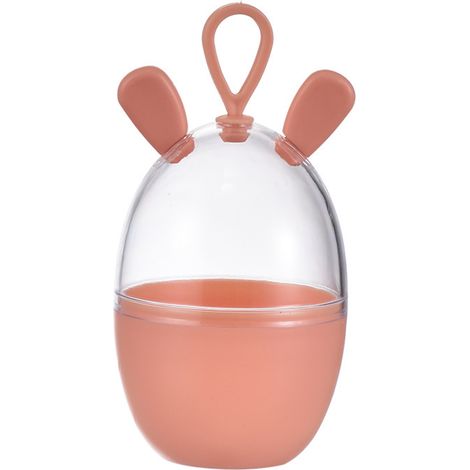 Boîte de rangement pour éponges de beauté en forme d'animal de compagnie de dessin animé, boîte portable à suspendre avec élastique, étui de rangement pour accessoires pour cheveux, rangement pour hou (1/5)