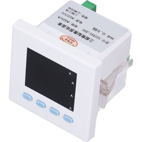 Compteur d'électricité numérique triphasé intelligent, boîtier en ABS ignifugé, ampèremètre pour l'automatisation de la distribution, 220 V CA (1/5)
