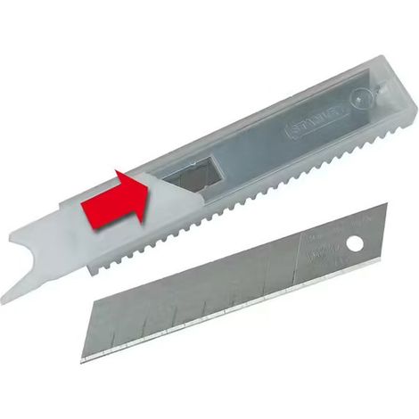 Lama da taglio STANLEY - 18 mm - Dispenser di 5 lame - 0-11-718