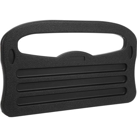 Escritorio práctico con forma de volante de coche, mesa de escritorio con diseño frontal y trasero y tres ranuras para escribir en la oficina. (1/5)