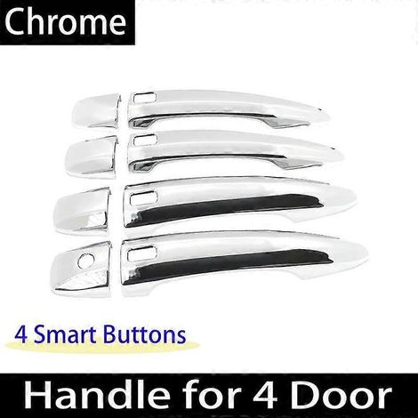 Poignées de porte chromées pour Nissan X-Trail T33 2022 et Rogue MK4 2021-2023 : accessoires, autocollants – 4 poignées, 4 boutons (1/5)