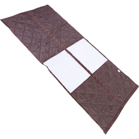 Rideau de porte magnétique isolant thermique d'hiver avec fenêtre transparente, protégeant du froid, pour porte d'entrée de 93 x 196 cm (36,61 x 77,17 po), couleur café (1/5)