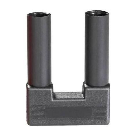 Schnepp SI-FK 19/4 sw Spina di sicurezza cortocircuito Nero Ø perno: 4 mm Distanza tra pin: 19 mm 1 pz.