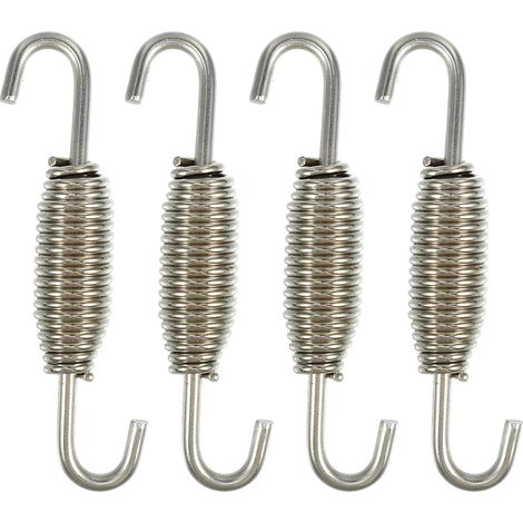Ressort Échappement Argenté 4Pcs 68mm pour Moto INOX  Acier Inoxydable, 68mm (2.68 Pouces), Pour ATV, UTV, Etc., Résistant À La Corrosion, Imperméable (1/5)