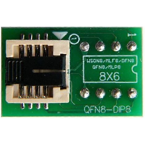 Programmateur QFN8/WSON8/MLF8/MLP8/DFN8 vers DIP8, support pour puces CI 6 x 8 mm (1/5)