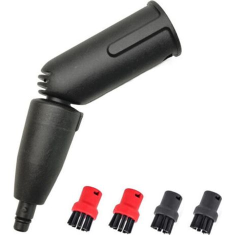 Turbinendüsen-Set, 1 Dampfturbinenbürste, 4 verschiedene Bürsten, Dampfreiniger-Zubehör, kompatibel mit Kärcher