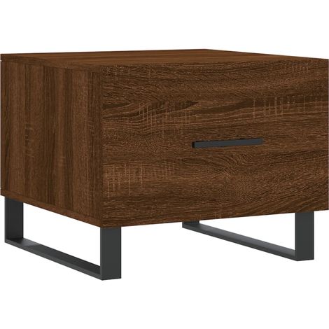 Maison Exclusive - Couchtisch Braun Eichen-Optik 50x50x40 cm Holz
