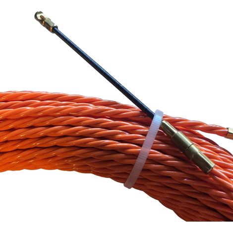 Aiguille torsadée en polyester Ø 4,2 mm L 25 M sur petit dévidoir sans roulettes