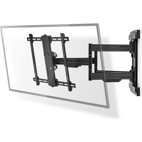 Soporte tv de pared de movimiento completo 37 - 80 - peso maximo de pantalla compatible 70 kg inclinable rotativo minima distancia de la pared 70 mm distancia maxima de la pared 800 mm