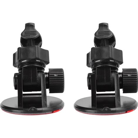 Support adhésif miniature de 40 mm pour enregistreur de données automobiles, petit support réglable (2 pièces), fixation par boucle simple. (1/5)